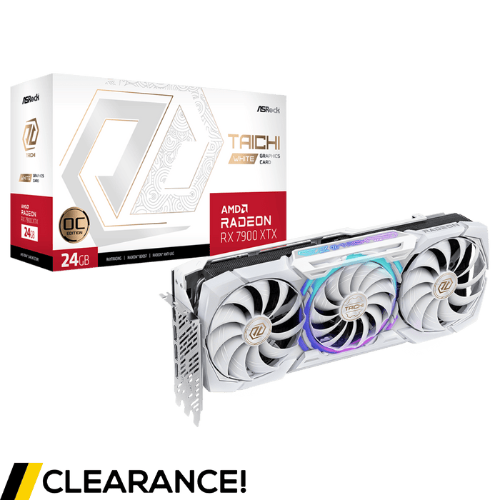 24GB ASRock RX 7900 XTX Taichi White OC Graphics Card - Grade A