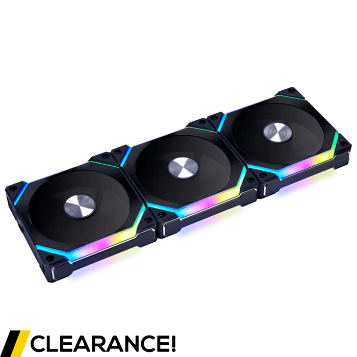 Lian-Li UNI FAN SL120 V2 A-RGB Black 120mm Triple Pack - Grade A