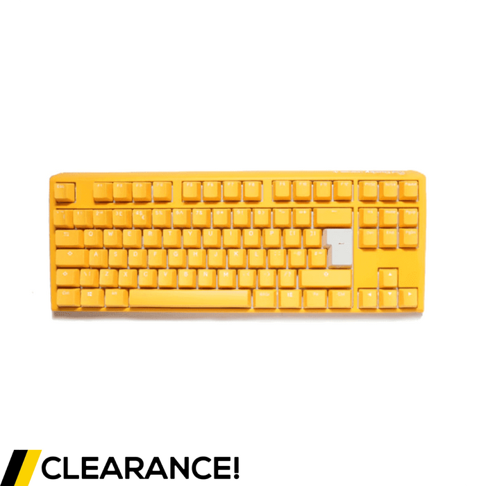 Ducky One 3 TKL Yellow UK ISO RGB Cherry MX Red - Grade A