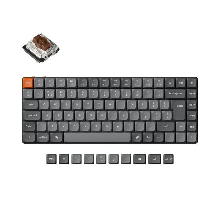 Keychron K3 Max RGB 75% ISO UK Hot-Swap Low Profile Gateron Brown