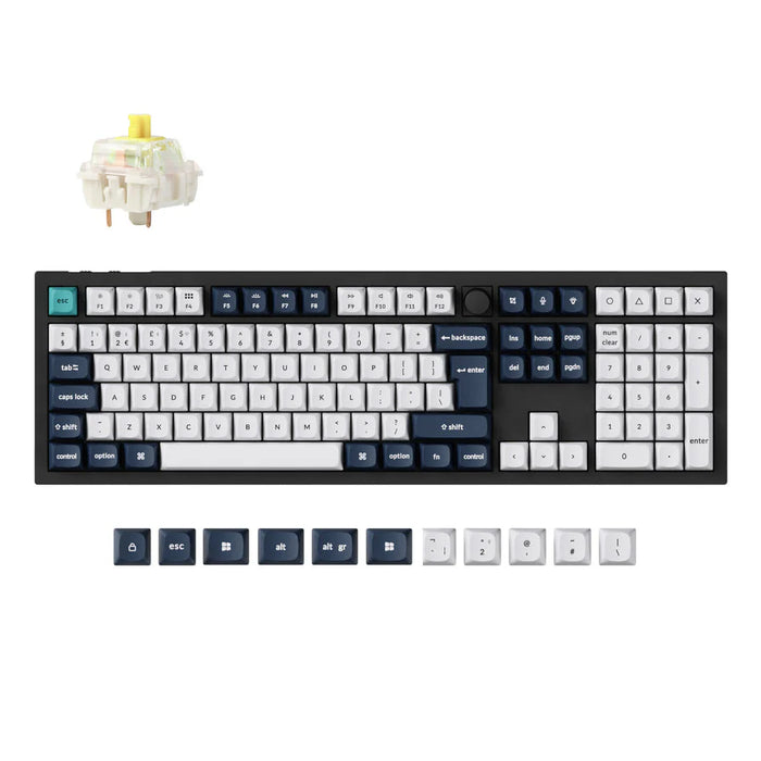 Keychron Q6 Max Carbon Black RGB Fullsize ISO UK Jupiter Banana