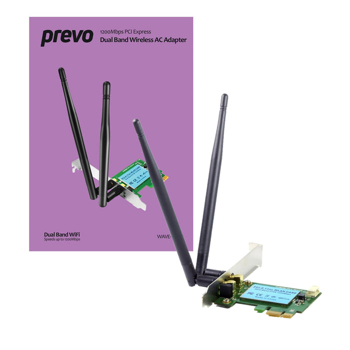 Prevo AC1200 WiFi 5 PCIe Card