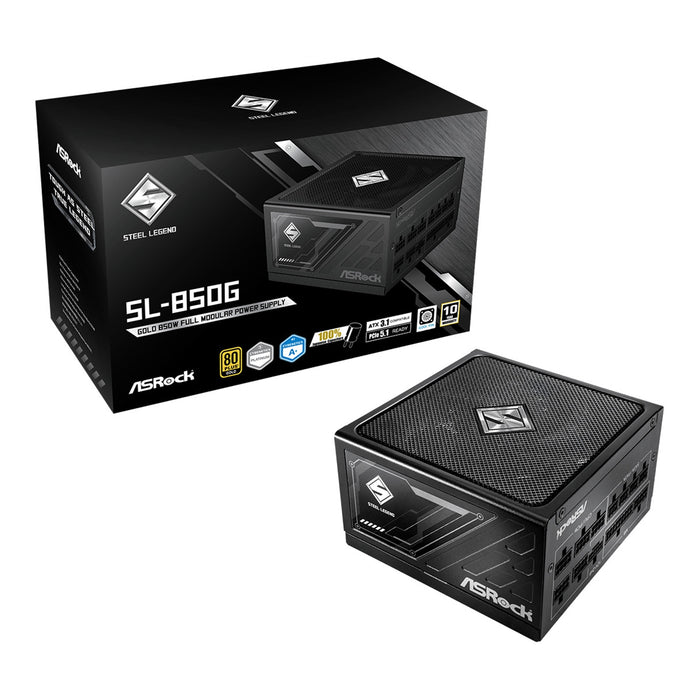 850W ASRock Steel Legend Dark SL-850G ATX 3.1 Gold Fully Modular PSU