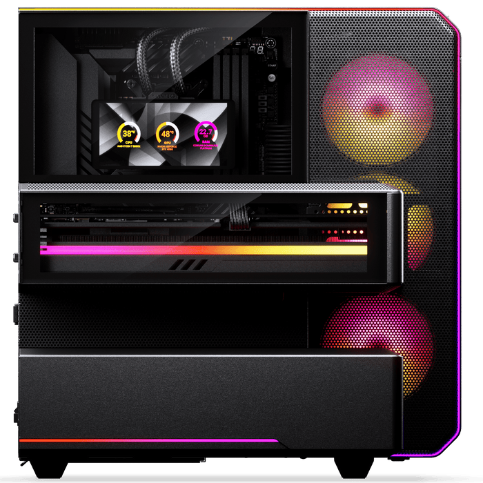 Phanteks EX5 MAX High Airflow ATX Chamber Case with 360 AIO - Satin Black