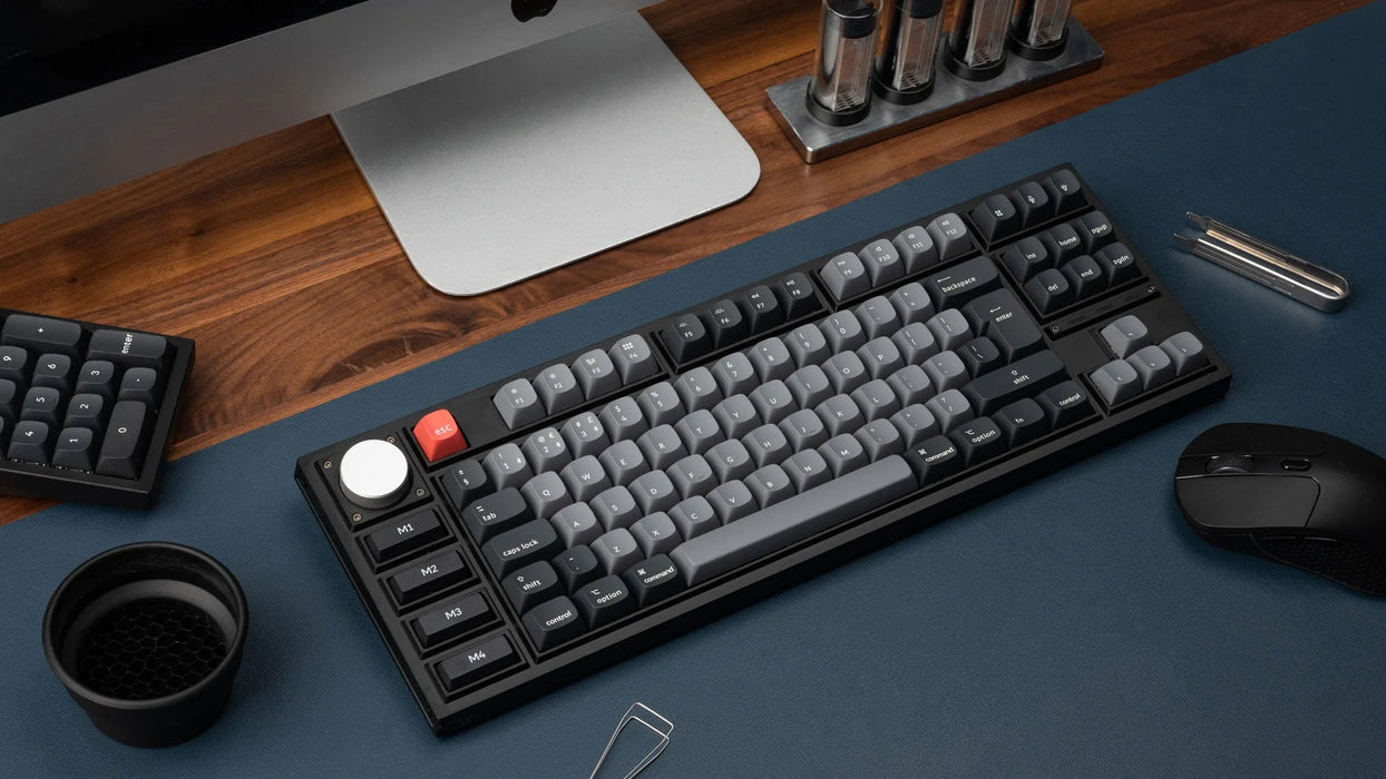 Keychron Q3 Pro Knob Carbon Black RGB TKL ISO UK K Pro Banana