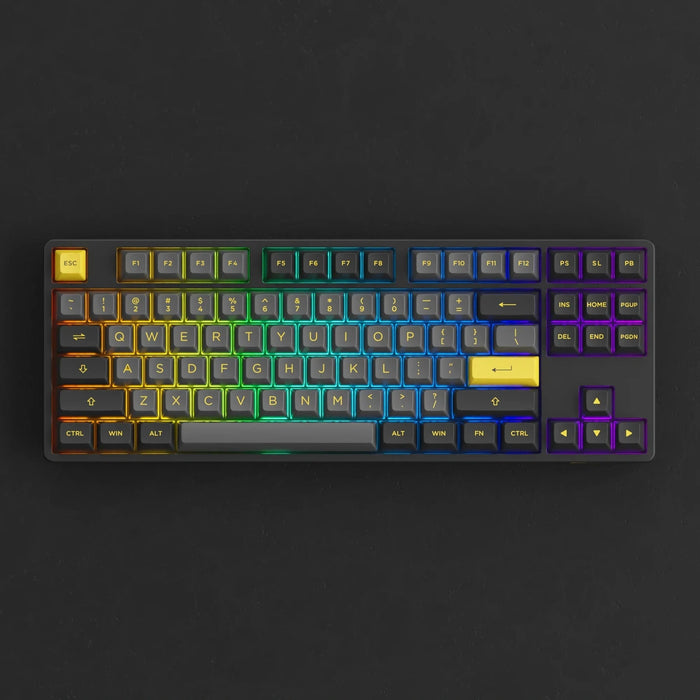 Akko 5087B Plus Black & Gold RGB TKL ANSI CS Jelly Pink