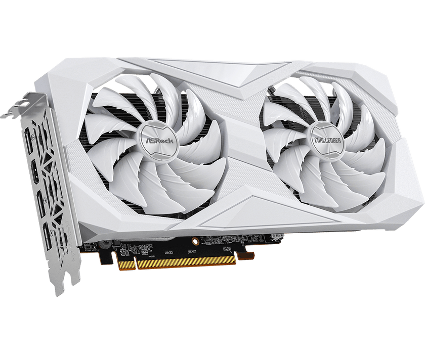 8GB ASRock RX 6600 Challenger White Graphics Card — Computer 8GB ASRock RX 6600 Challenger White Graphics Card — Computer