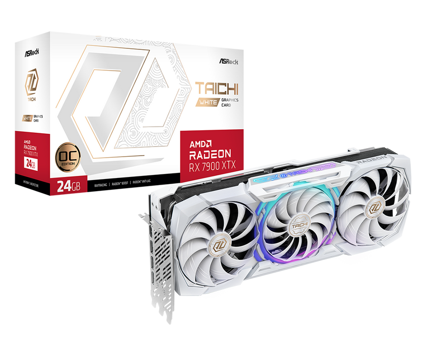 24GB ASRock RX 7900 XTX Taichi White OC Graphics Card