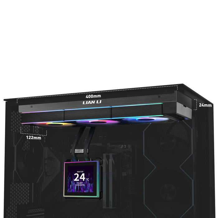 Lian Li HydroShift II LCD-S 360CL Black All In One CPU Cooler