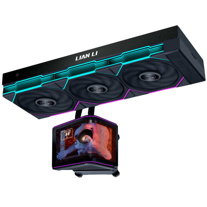 Lian Li HydroShift II OLED Curved 360TL Black All In One CPU Cooler