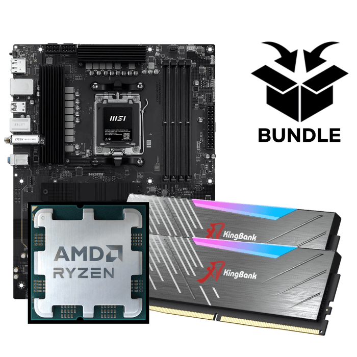 Orbit Ryzen AM5 Bundle - 32GB (2x16GB) 6000MHz DDR5 RGB RAM & MSI PRO B850-S WIFI6E