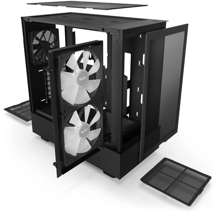 NZXT H5 Flow RGB Black ATX Mid Tower PC Case