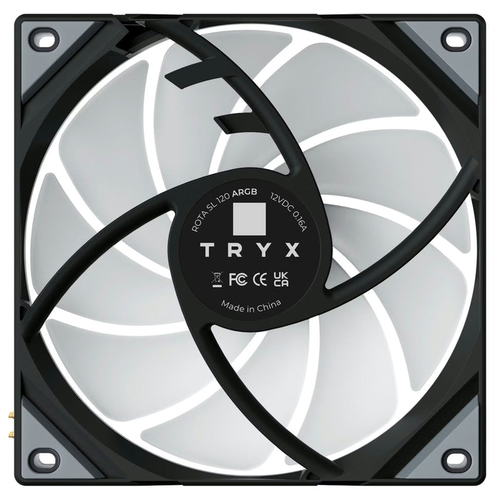 TRYX ROTA SL 120 Magnetic Connect ARGB Black 120mm Triple Pack