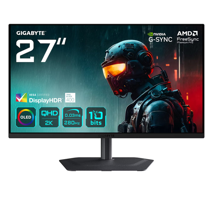 27" Gigabyte MO27Q2A QD-OLED QHD 280HZ Ultrawide Monitor