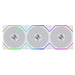 Lian Li UNI FAN TL FLEX 120mm Triple Fan Pack with Controller - White