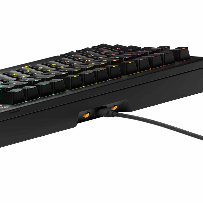 Glorious GMMK 3 HE 75% Prebuilt Wired Gaming Keyboard Fox HE Switches Black - UK Layout