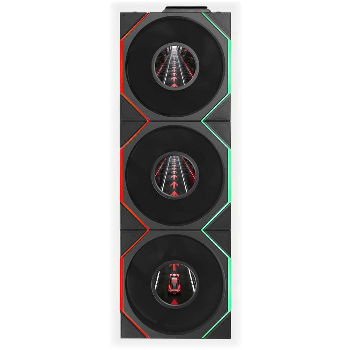 Lian Li UNI FAN TL LCD FLEX 120mm Triple Fan Pack - Black