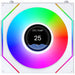 Lian Li UNI FAN SLINF LCD FLEX Reverse 120mm Fan - White