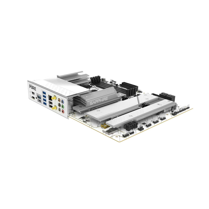 SAPPHIRE Pure X870A WiFi 7 White ATX AM5 Motherboard