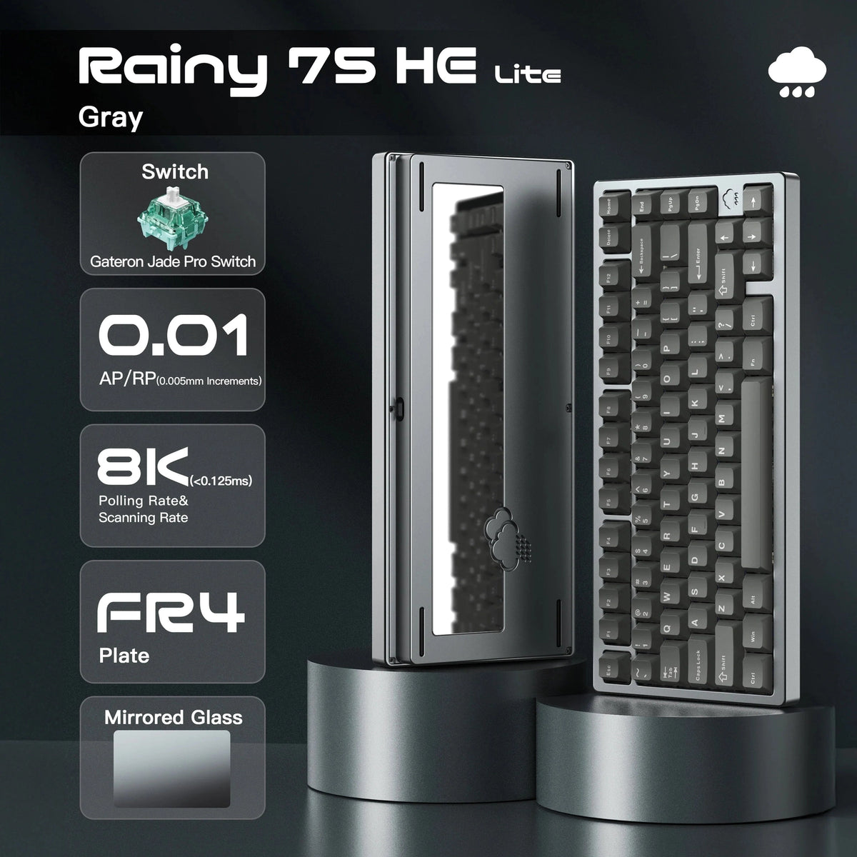WOBKEY Rainy 75 HE/RT RGB 75% ANSI Hall Effect Keyboard | Computer Orbit