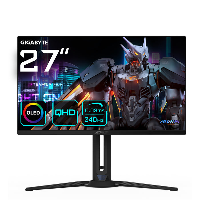 27" Gigabyte AORUS FO27Q2 1440p 240Hz QD-OLED Gaming Monitor