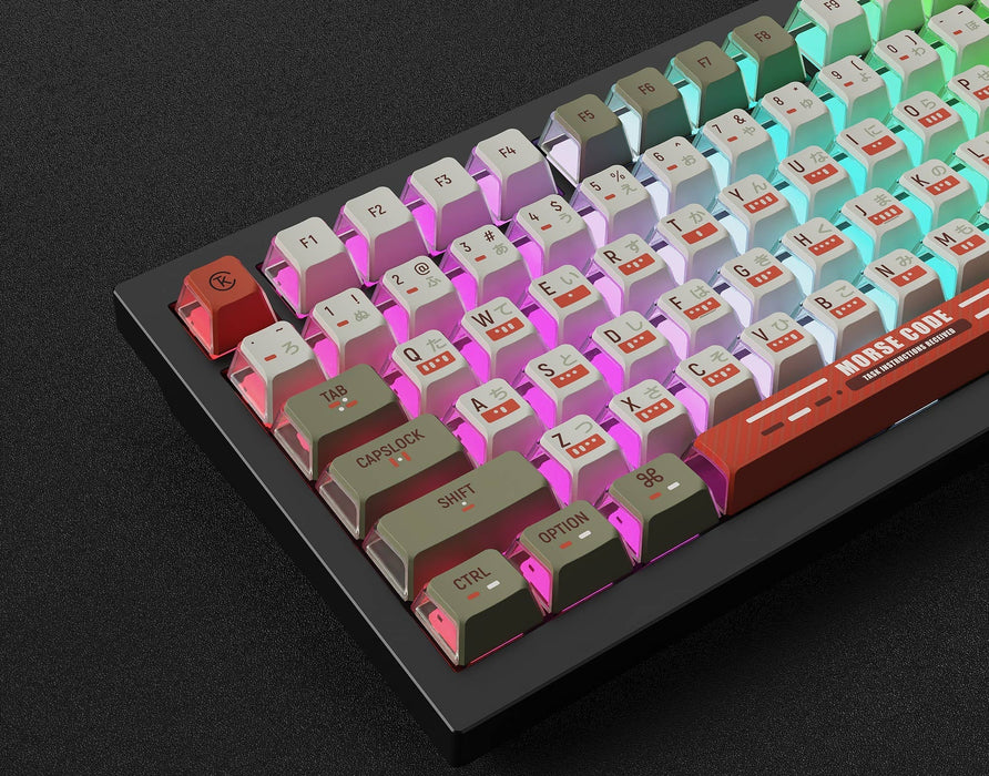 Keychron Morse Code OEM Dye-Sub PBT Keycap Set