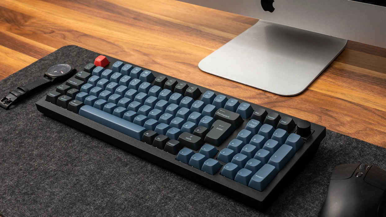 Keychron Q5 Knob Carbon Black RGB 96% ISO UK Gateron G Pro Red