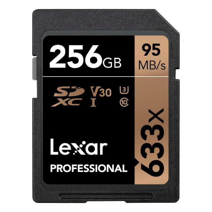256GB Lexar Professional 633x UHS-I Class 10 SD Card