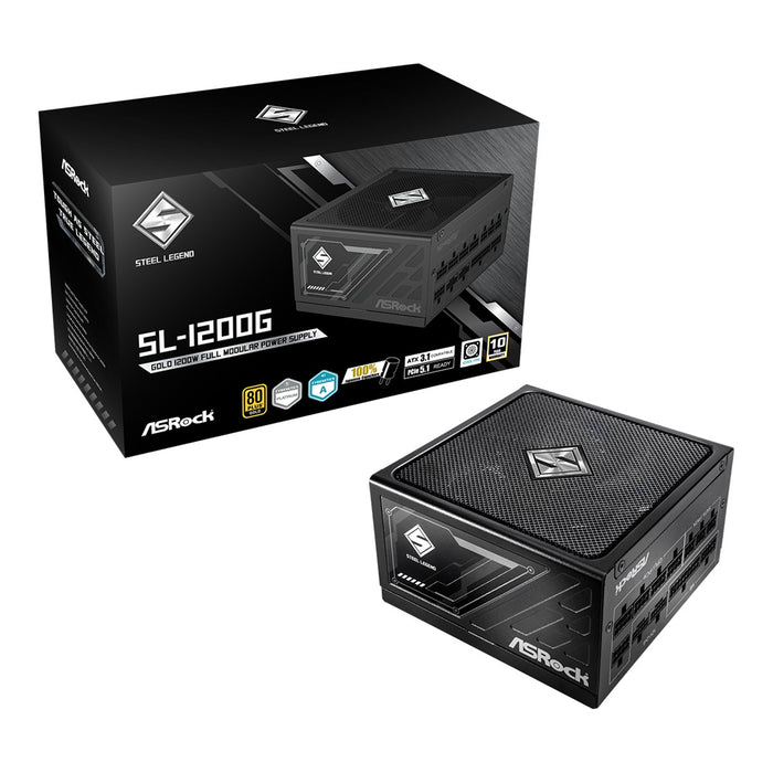 1200W ASRock Steel Legend SL-1200G ATX 3.1 Gold Fully Modular PSU