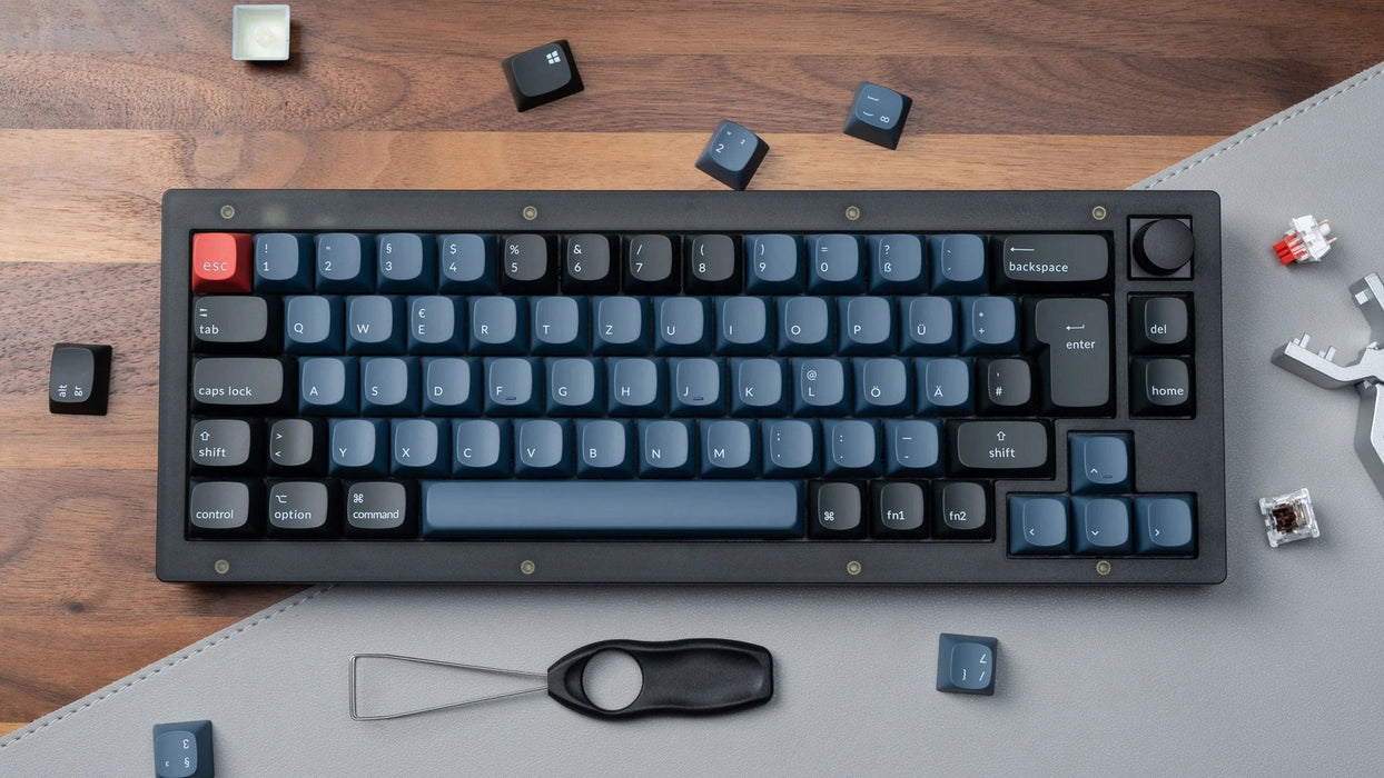 Keychron V2 Knob Frosted Black RGB 65% ISO UK K Pro Brown