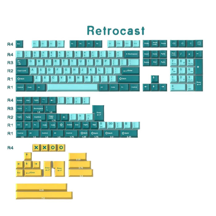 DaYe Retrocast Cherry Profile Doubleshot ABS Keycaps