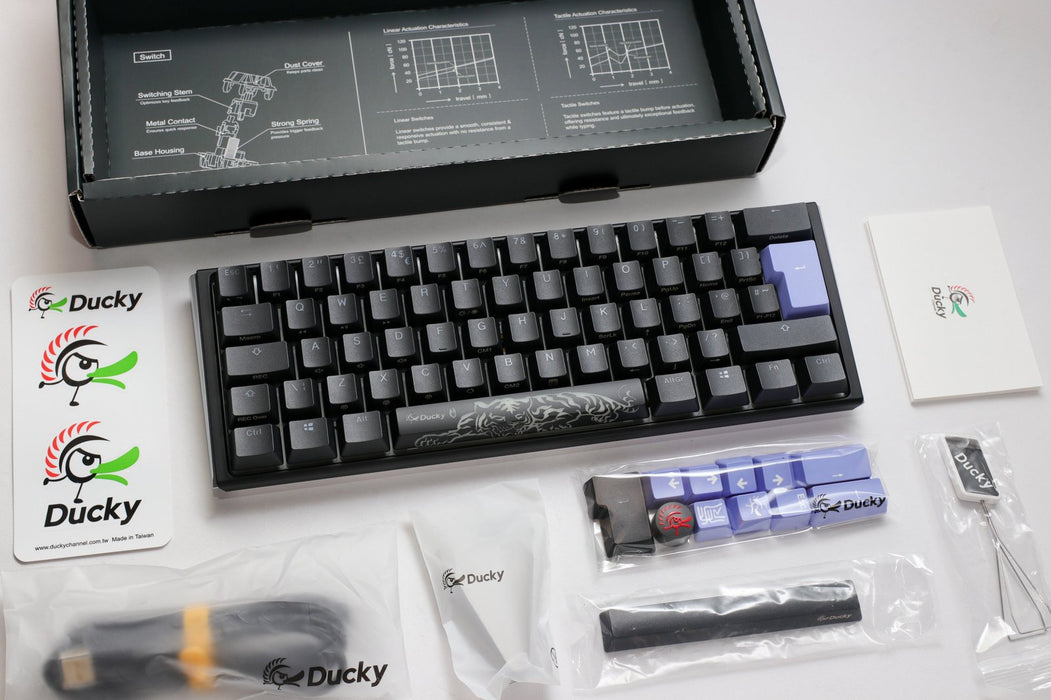 Ducky One 3 Mini Black UK ISO RGB Cherry MX Red