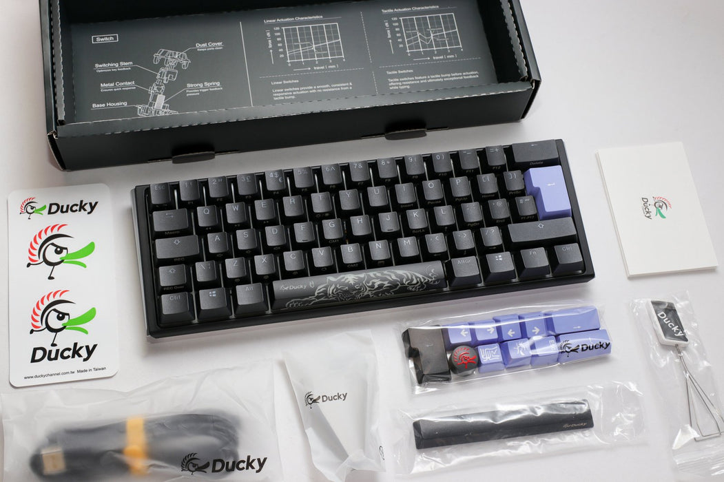 Ducky One 3 Mini Black UK ISO RGB Cherry MX Brown