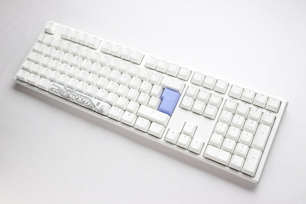 Ducky One 3 Pure White UK ISO RGB Cherry MX Blue