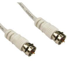2 METRE COAXIAL F-F CABLE - WHITE
