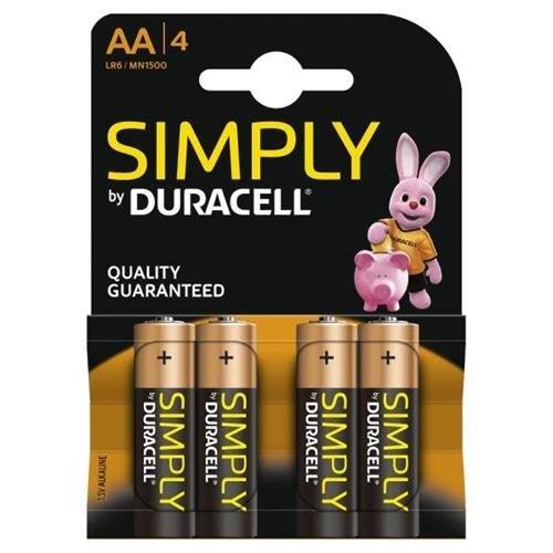 DURACELL SIMPLY AA 4 PACK