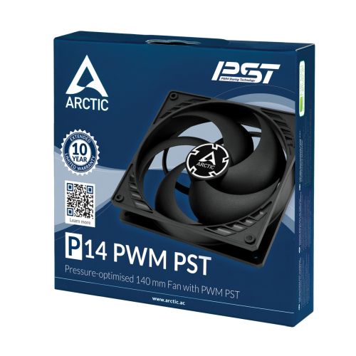 Arctic P14 PWM PST 140mm Black Fan