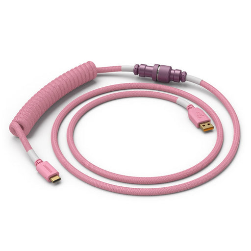 Glorious Coiled Cable USB-A to USB-C Pixel Pink