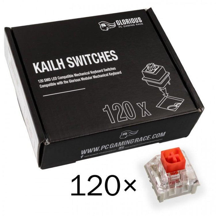 Computer Red Switch Box GLORIOUS KAILH BOX RED SWITCHES 120PC — Computer Orbit