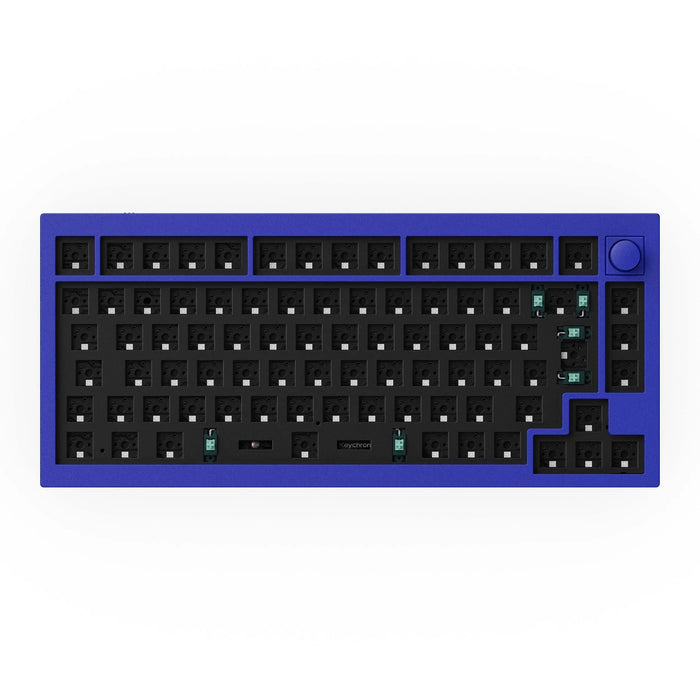 Keychron Q1 V2 Knob QMK Navy Blue Aluminium RGB ISO Barebones