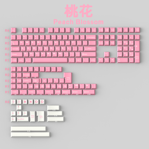 Aifei Peach Blossom Cherry Profile Doubleshot ABS Keycaps