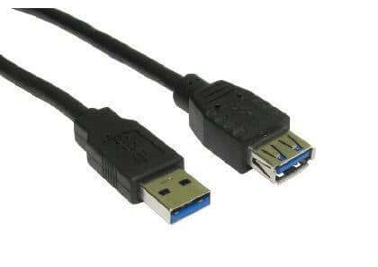 2 METRE USB3.0 A M - A F CABLE BLACK