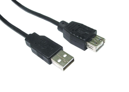 1 METRE USB2.0 EXTENSION CABLE BLACK