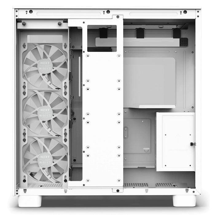 NZXT H9 Flow White Dual-Chamber ATX PC Case