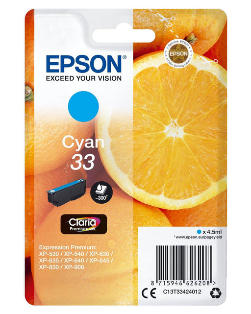 EPSON 33 CYAN INK CARTRIDGE