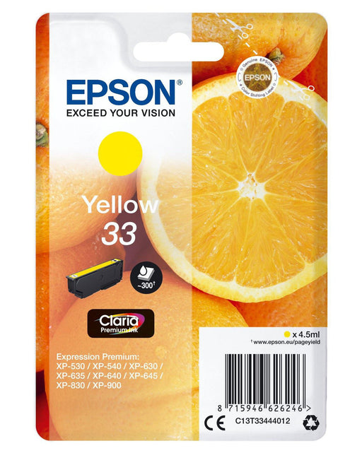 EPSON 33 YELLOW INK CARTRIDGE