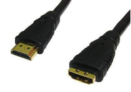 2 METRE HDMI M - HDMI F CABLE BLACK