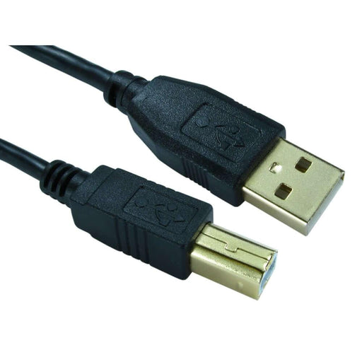 1.8 METRE USB2.0 A - B CABLE BLACK