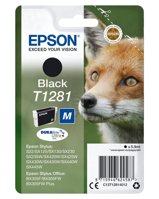 EPSON T1281 M BLACK INK CARTRIDGE