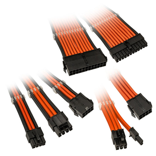 Kolink Core Adept Braided Cable Extension Kit Flame Orange